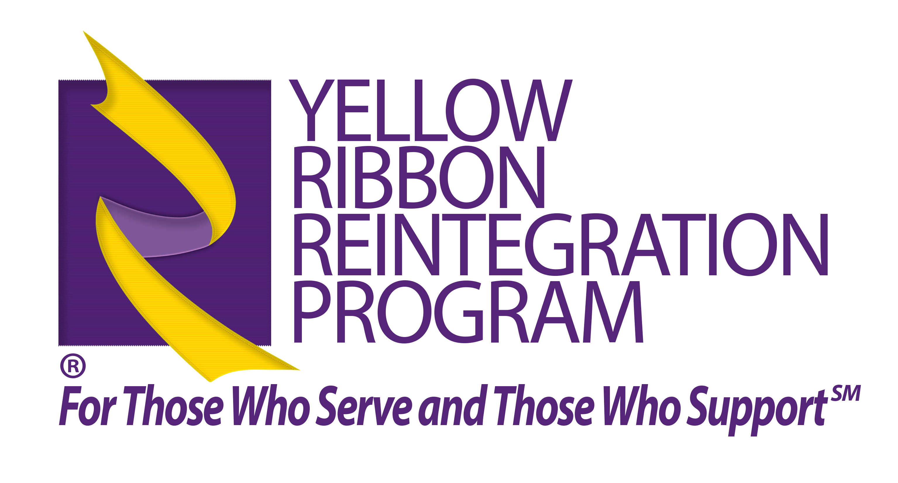 Purple and Yellow Logo - Media Resources. Yellow Ribbon Reintegration Program