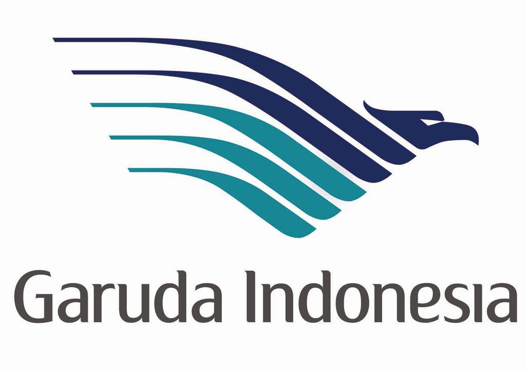 A Bird with Red and White Logo - Garuda Indonesia logo: The national carrier of Indonesia, Garuda's