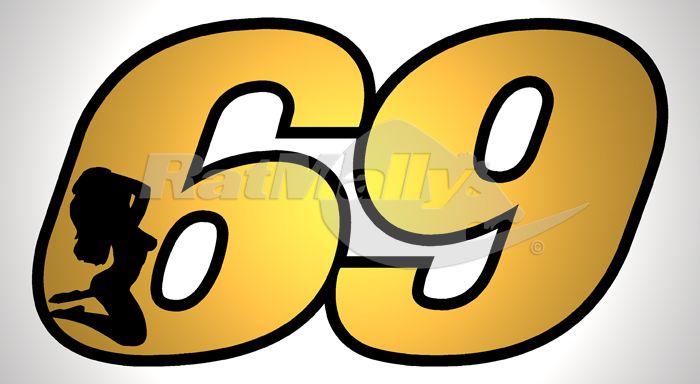 Numbers 69 Race Logo - SEXY 69 RACE NUMBERS STICKERS DECALS GRAPHICS x3 on PopScreen