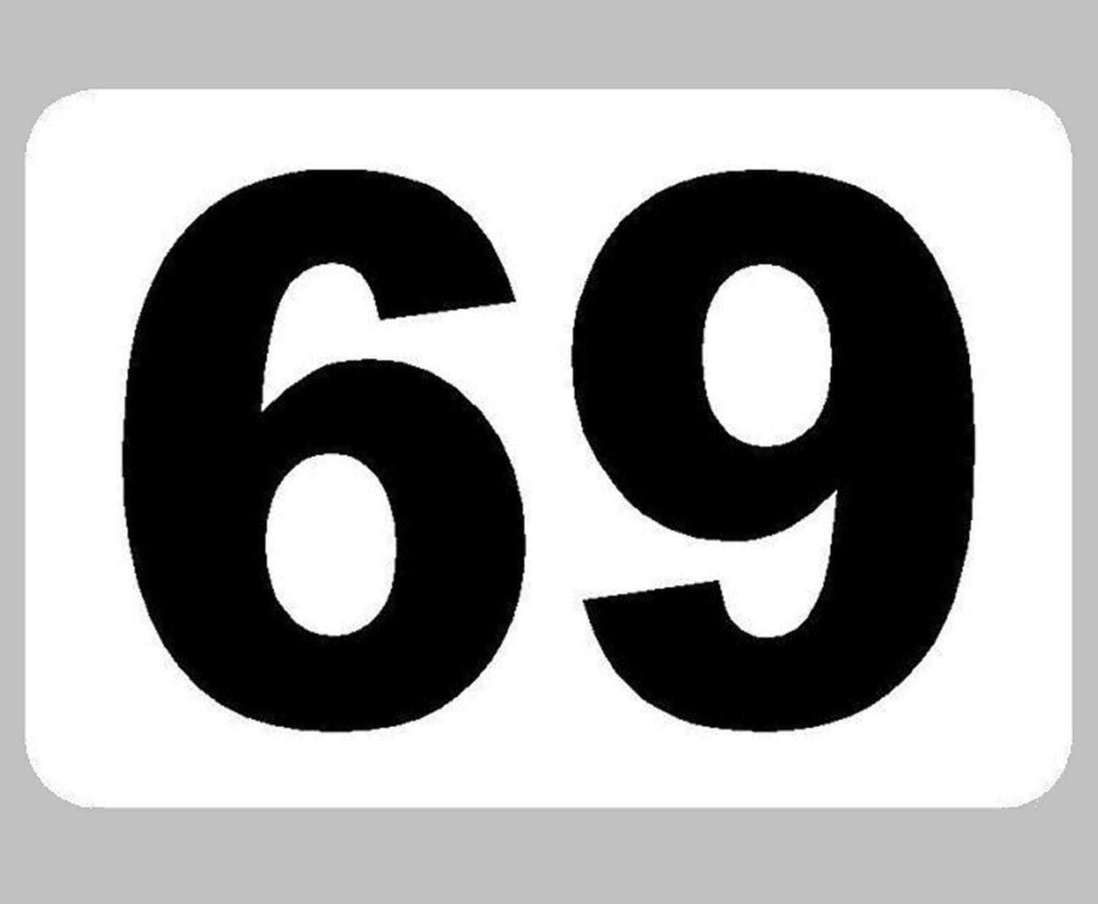 Numbers 69 Race Logo - 1 x Complete Customisable MSA Specification Door Panel & Race Car ...
