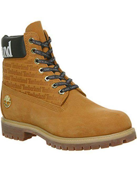 Brown Shoe Logo - Timberland Logo 6 Inch Boot in Brown for Men