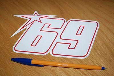 Numbers 69 Race Logo - Nicky Hayden No.69 2009 Race Number (Large). Race Numbers. Rapro