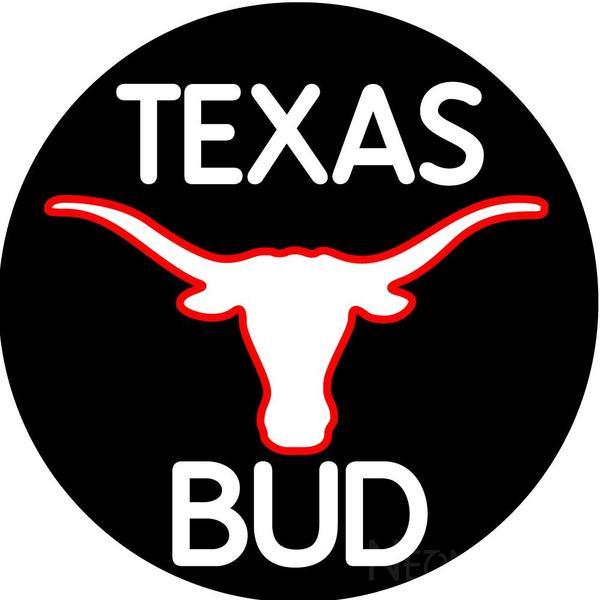 Red Longhorn Logo - Bud Light Beer Neon Signs