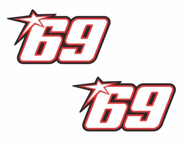 Numbers 69 Race Logo - Nicky Hayden No69 Race Numbers /(Very Small Pair/)