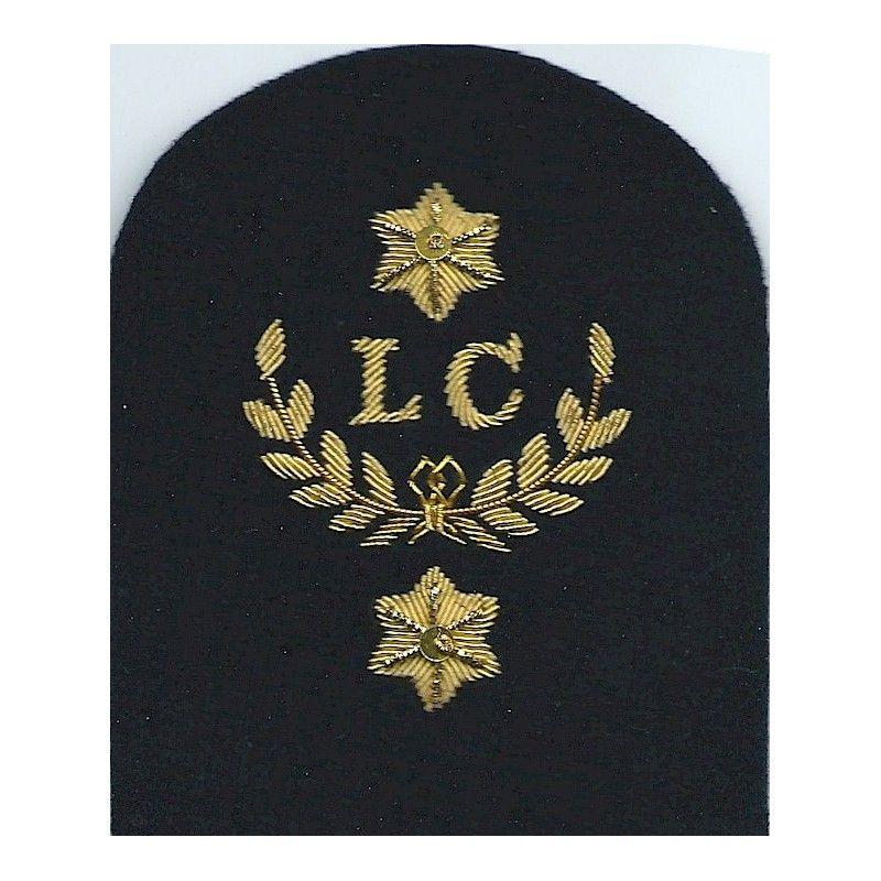 Navy and Gold LC Logo - Royal Marines LC In Wreath + 2 Stars: Landing Craft Marines or Command
