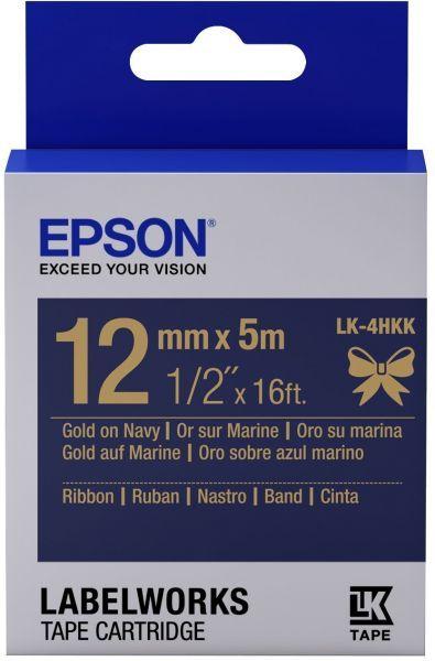 Navy and Gold LC Logo - Epson LabelWorks Ribbon LK (Replaces LC) Tape Cartridge ~1/2