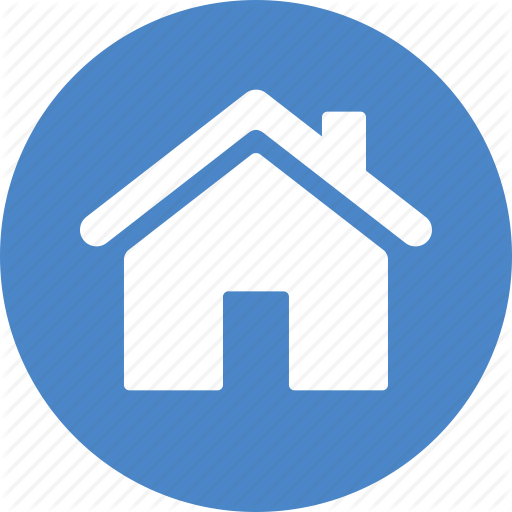 House Circle Logo - Address, blue, casa, circle, home, house, local icon