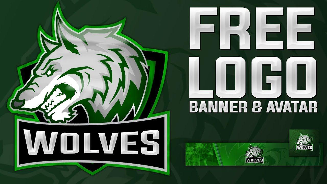 Green Banner Logo - FREE MASCOT WOLF LOGO GAMING E-Sport + BANNER & AVATAR | FREE LOGO ...