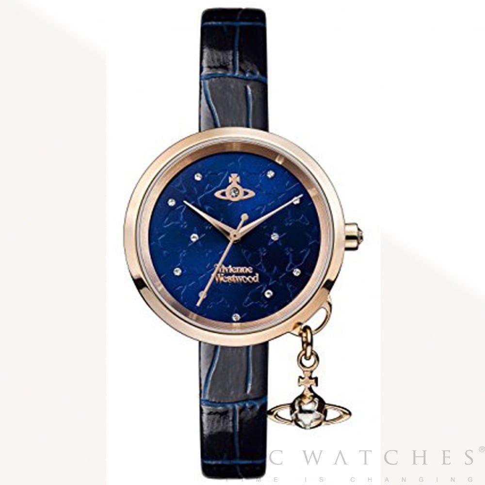 Navy and Gold LC Logo - Purchase the Vivienne Westwood VV139NVNV Bow II Navy Ladies Watch ...