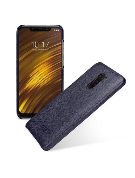 Navy and Gold LC Logo - TETDED Premium Leather Case for Xiaomi Pocophone F1 Dual SIM - Caen