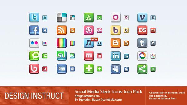 Social Media Game Logo - The Biggest Social Icons List: 100+ Free Icon & Button Packs | AZMIND