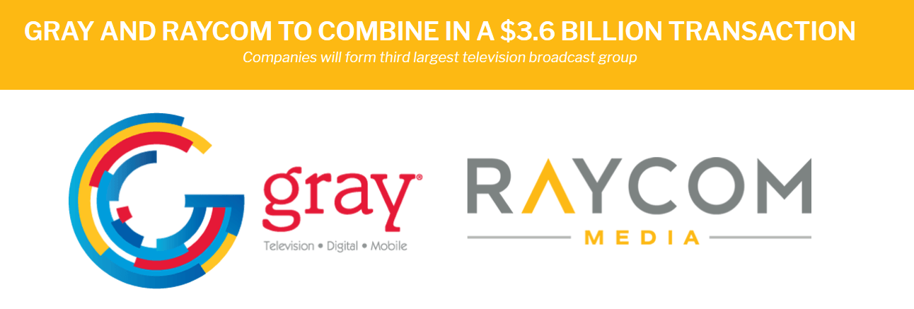 Gray TV Company Logo - Gray TV to buy Raycom in US$3.65bn deal – Digital TV Europe