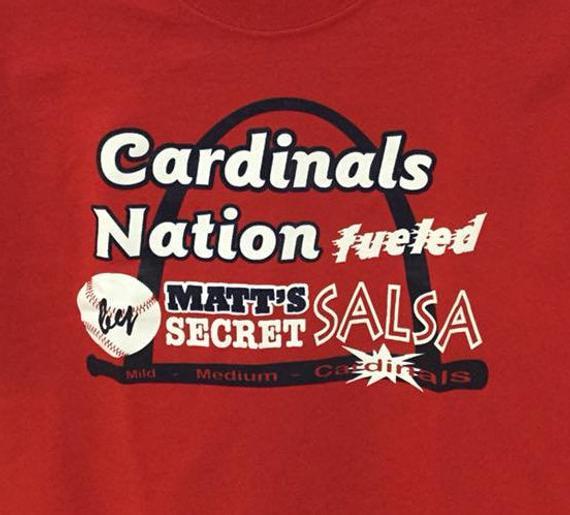 Cardinals Nation Logo - Cardinal Nation Baseball & Salsa T-shirt | Etsy