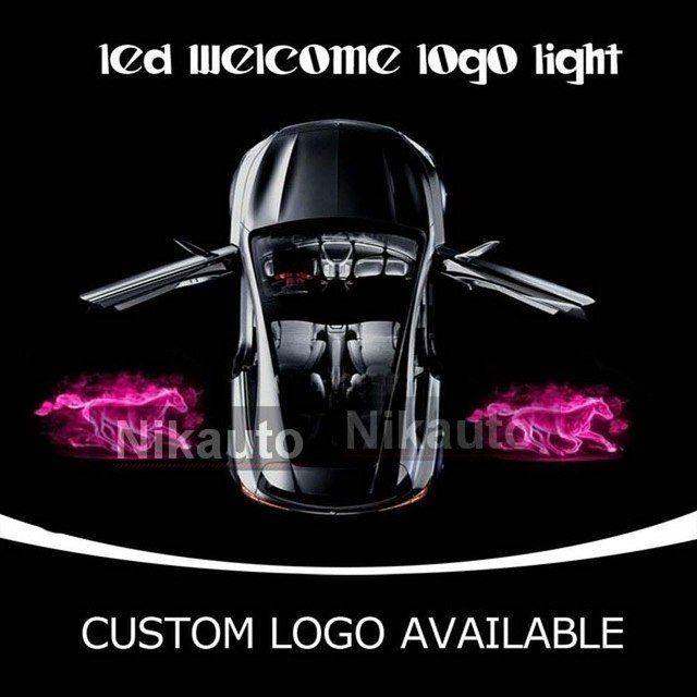 Custom LED Automotive Logo - Gzhengtong Custom Made Auto Logo Lamp Pink Flaming Horse Welcome