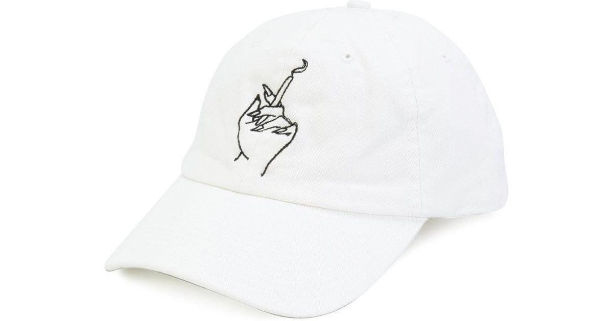 Creatures of the Wind Logo - Lyst of the Wind Smoker Embroidered Cap in White