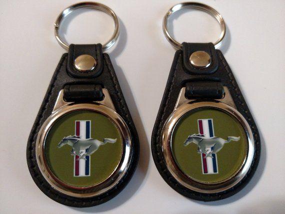 FOB Cross Logo - FORD MUSTANG KEYCHAIN 2 pack fob emblem logo 1966 1967 1968