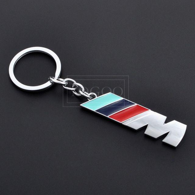 FOB Cross Logo - M blue black red Car Key Rings Fob Holder Car Logo Keychain for BMW ...