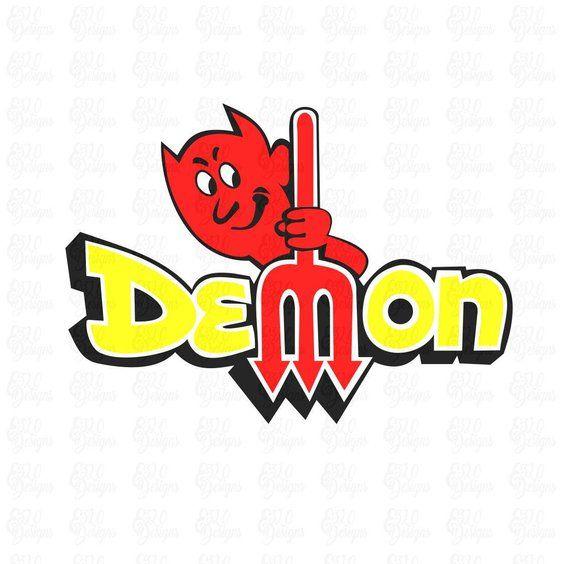 Dodge Demon Logo - Old School Dodge Demon Logo SVG DXF Cut File | Etsy