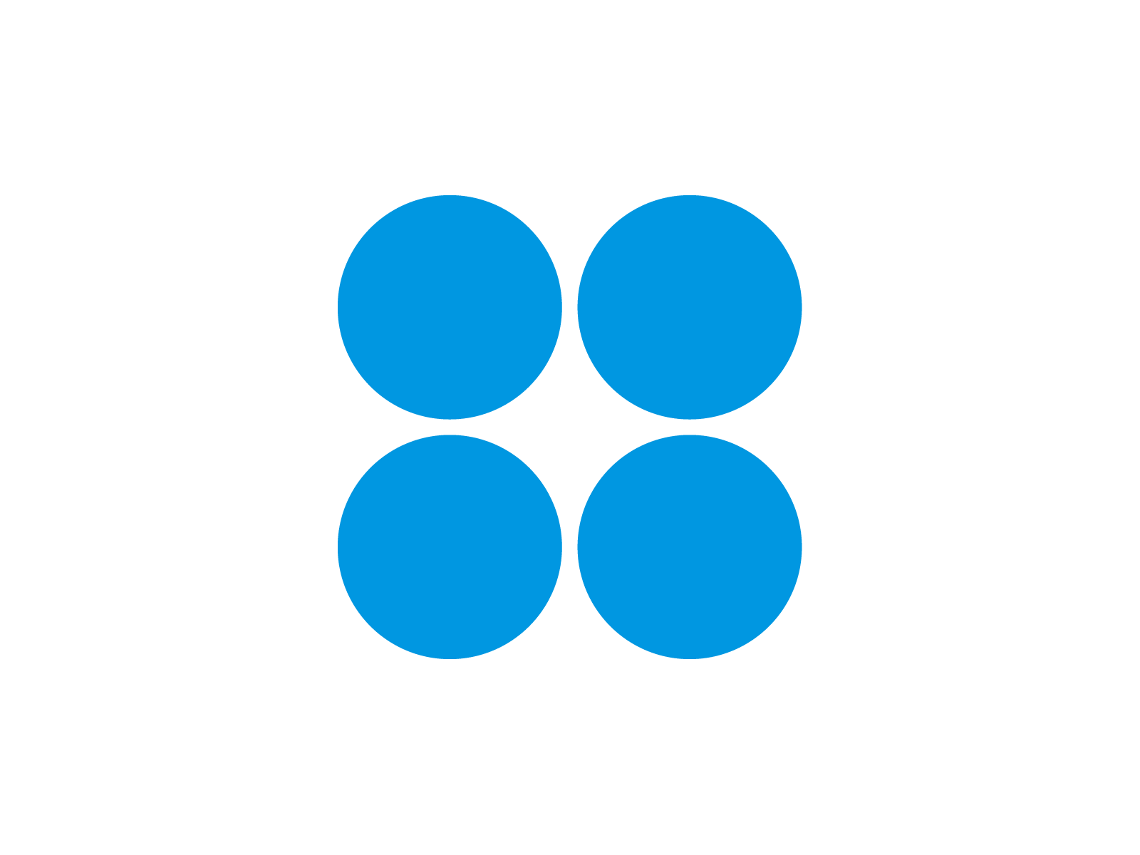 Bank with Blue Circle Logo - Four circles Logos