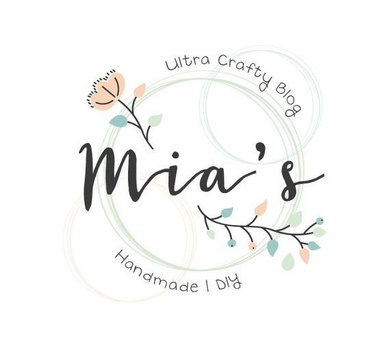 Crafts Logo - Floral Logo Design | Craft Logo | Flower Logo | Crafty Logo | Logo Design |  Premade Logo Boutique | Business Logo