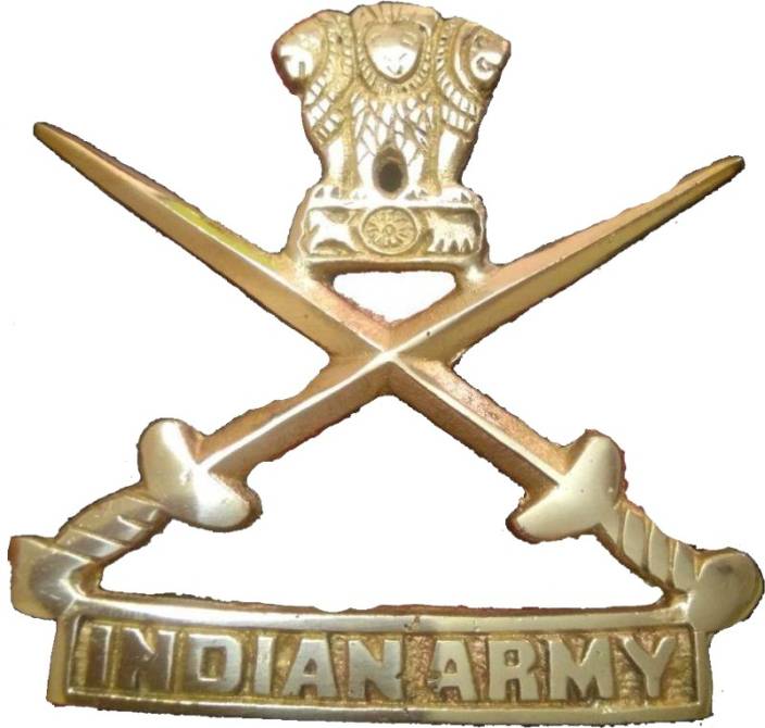 ARMT Logo - Capeshoppers CR016363 indian army logo(golden) Royal Enfield Emblem