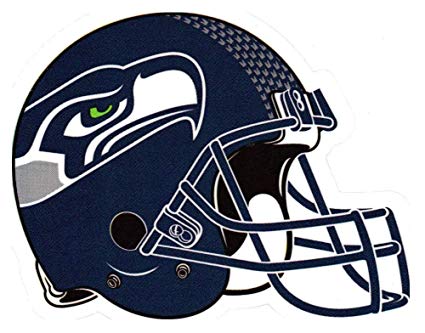 Football Helmet Logo - Amazon.com: 4 Pack Seattle Seahawks Die Cut Stickers NFL Football ...