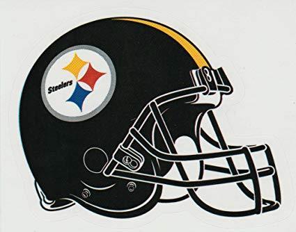 Football Helmet Logo - Amazon.com: a ag 4 Pack Pittsburgh Steelers Die Cut Stickers NFL ...