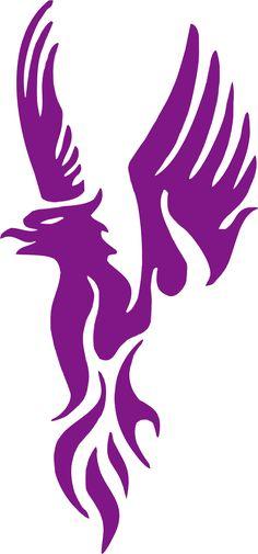 Purple Phoenix Logo - Best Purple And Fire Phoenix Tattoo image. Phoenix bird tattoos