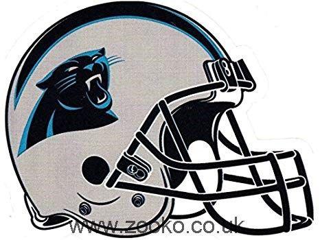 Football Helmet Logo - Pack Carolina Panthers Die Cut Stickers NFL Football Helmet Logo