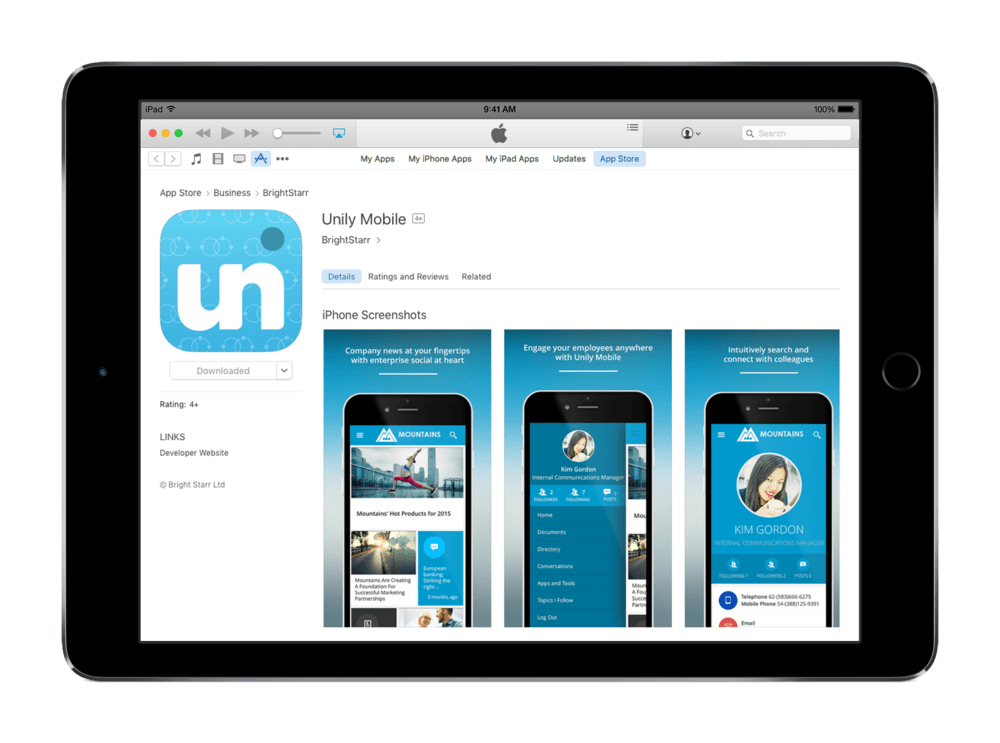 Unily Mobile App Logo - Global digital brand design and campaign — Brand and corporate ...