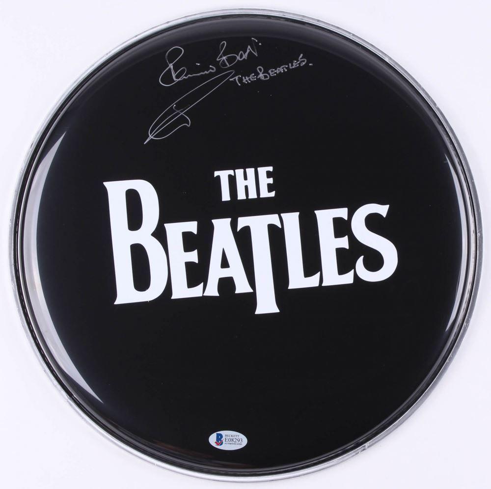 Beatles Head Logo - Pete Best Signed 12.5