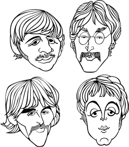 Beatles Head Logo - The Beatles Logo Vector (.EPS) Free Download