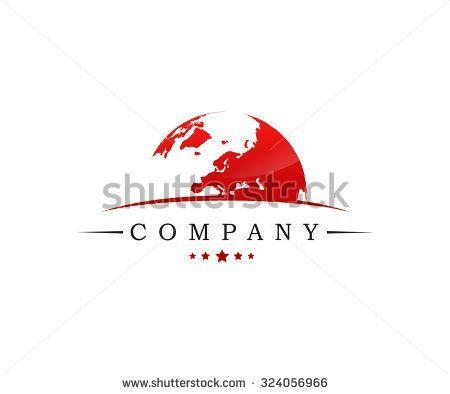 Red White Blue Globe Logo - globe logo | logo global | Pinterest | Globe logo, Logos and Globe