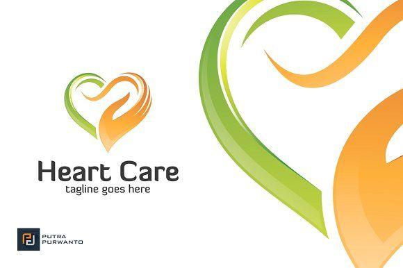 Care Logo - Heart Care - Logo Template ~ Logo Templates ~ Creative Market
