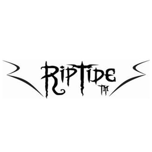 Riptide White Logo - Riptide Bushings Sticker – Edge Boardshop