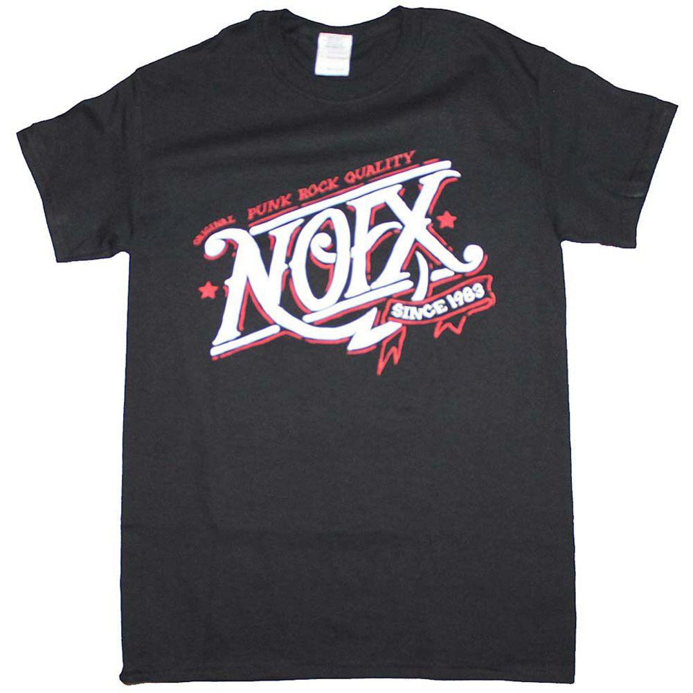 Old Rock Band Logo - Details About Men's NOFX Buzz T Shirt Black Logo Old School Punk Rock Band Music