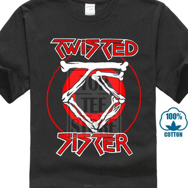 Old Rock Band Logo - US $7.19 10% OFF. Twisted Sister Old School Rock Band Logo Men'S Gildan T Shirt Black S To 4Xl In T Shirts From Men's Clothing On Aliexpress.com