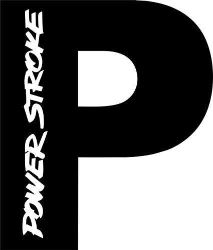 Powerstroke Logo - Powerstroke P Logo ( Black): Automotive