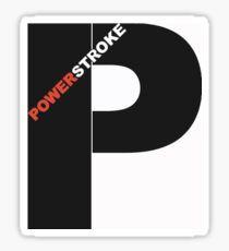Powerstroke Logo - Powerstroke Stickers | Redbubble