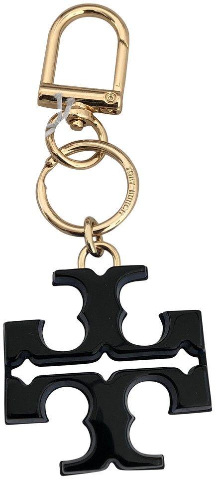 FOB Cross Logo - Tory Burch Gold Resin Logo Key Fob