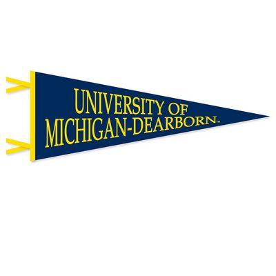 University of Michigan Dearborn Logo - University of Michigan - Dearborn Bookstore - 9x24 Felt Pennant