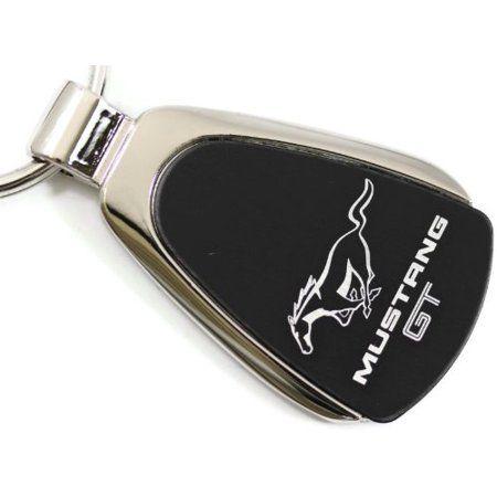 FOB Cross Logo - Ford Mustang GT Black Teardrop Key Fob Authentic Logo Key Chain Key