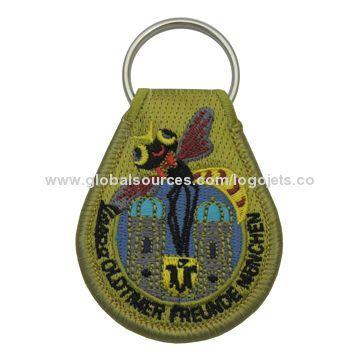 FOB Cross Logo - China Embroidered key fob on Global Sources