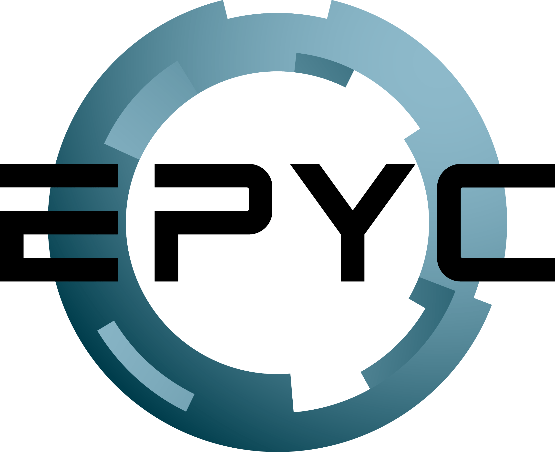 Transparent AMD Logo - AMD EPYC SoC CPU Logo