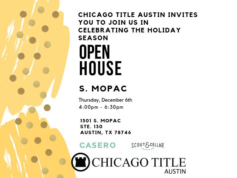 Chicago Title of Texas Logo - Chicago Title: Holiday Open House | Realty Line of Austin