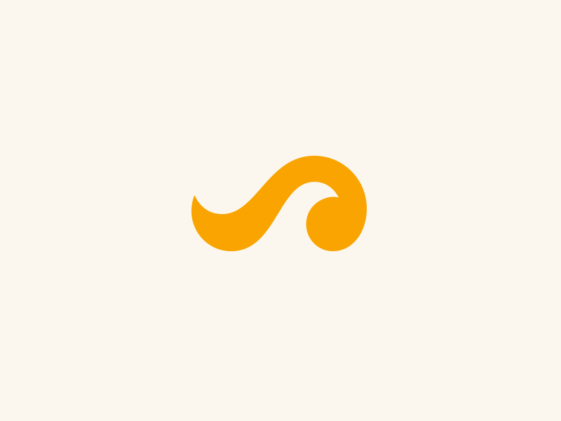 Orange Wave Logo - Wave by Kevin Burr | Dribbble | Dribbble