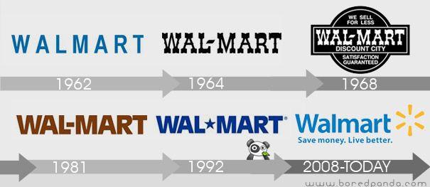 Latest Walmart Logo - 21 Logo Evolutions of the World's Well Known Logo Designs | Bored Panda