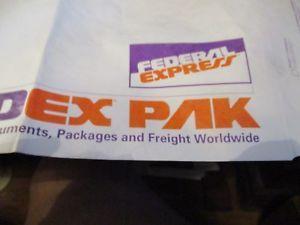 Vintige FedEx Logo - Vintage Federal Express FedEx UNUSED PAK ABOUT 15X12