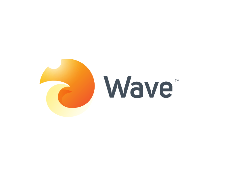 Orange Wave Logo - Wave Sunset - Logo Mark by Usama Awan | Dribbble | Dribbble