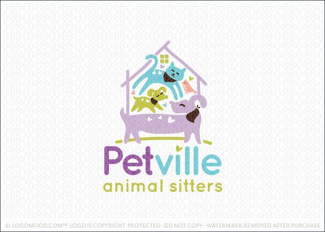Sitter Logo - Readymade Logos for Sale Pet Ville | Readymade Logos for Sale